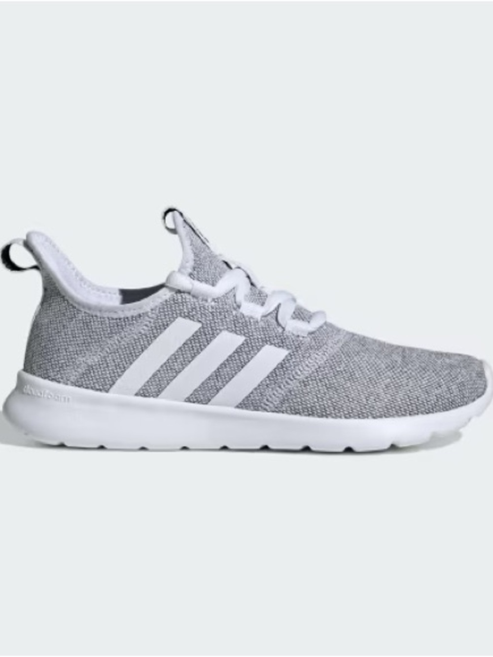 NWT Adidas Cloudfoam Pure 2.0 Running Shoes Gray White Womens 8.5